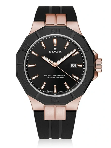 Edox Delfin The Original Date 53021 37RNCA NIR фото