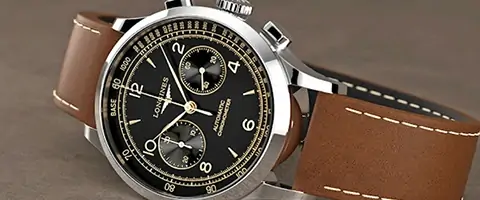 Longines: Record Heritage Chronograph фото