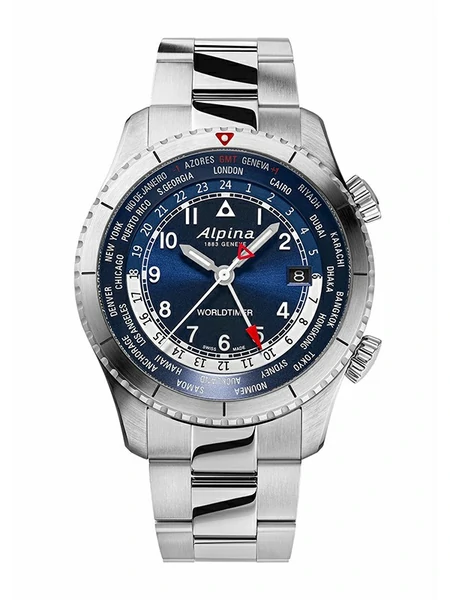 Alpina Startimer Pilot Quartz Worldtimer AL-255N4S26B фото