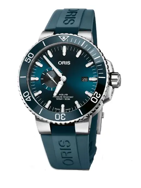 Oris Aquis Small Second Date 743 7733 4155 4 69 фото