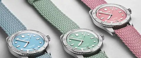 Oris Hank Aaron Limited-Edition и Divers Sixty-Five Cotton Candy фото