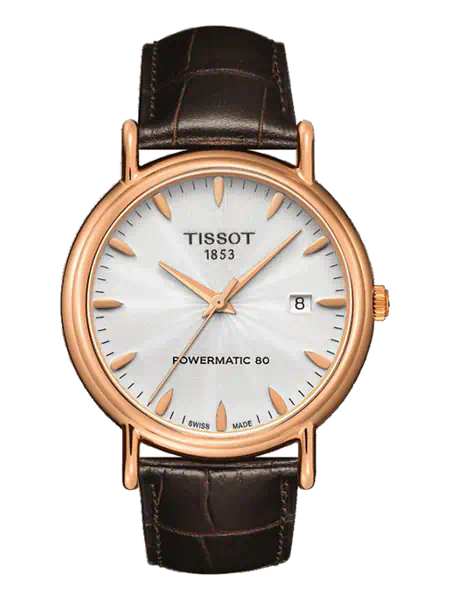 Часы Tissot Carson Powermatic 80 18k Gold T907.407.76.031.00 фото
