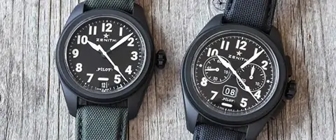 Zenith Pilot Automatic и Pilot Big Date Flyback Chronograph	 фото