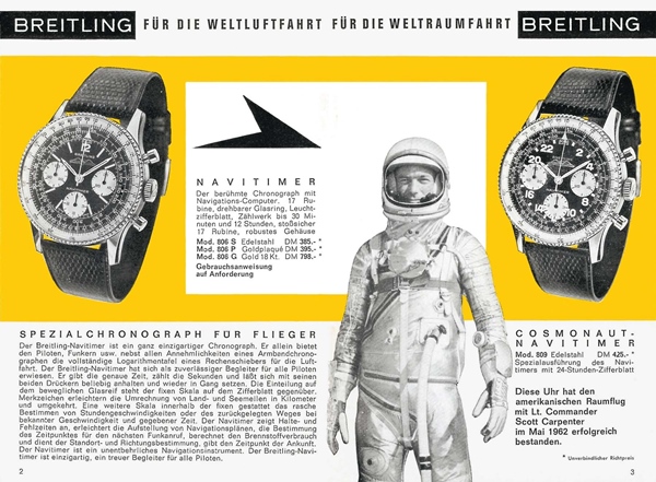 Breitling Navitimer B02 Chronograph 41 Cosmonaute Scott Carpenter