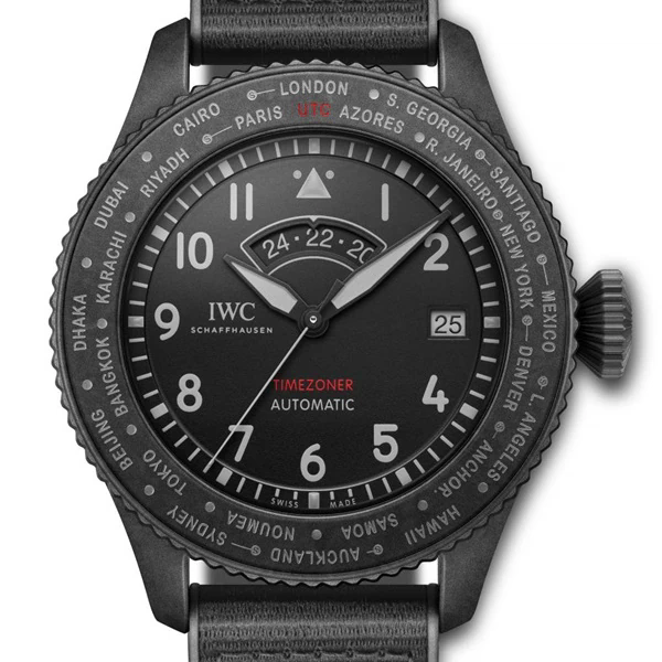 IWC Schaffhausen - Pilot's Watch Timezoner Top Gun Ceratanium®