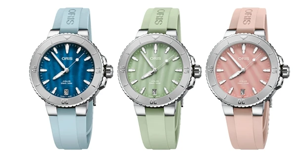 Oris Aquis Date с перламутровыми циферблатами
