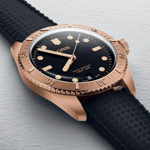 Oris Divers Sixty-Five Cotton Candy Sepia