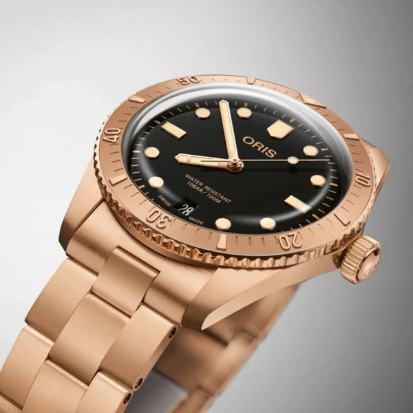 Oris Divers Sixty-Five Cotton Candy Sepia